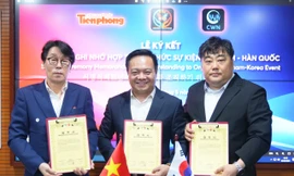 CTCP Tiền Phong, Ban tổ chức VKBFA và CWN ký kết hợp tác tổ chức sự kiện Việt - Hàn Festival Awards 2024 tại Hà Nội