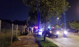 Công an khám nghiệm hiện trường vụ việc