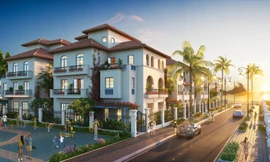 Những căn biệt thự song lập tại phân khu Mallorca có diện tích mặt tiền 12m, diện tích xây dựng lên tới 100m2 mỗi sàn