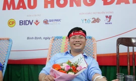 Anh Dương Thanh Đảo – Giám đốc marketing Công ty TNHH Sản xuất Thương mại Dịch vụ Qui Phúc hiến máu