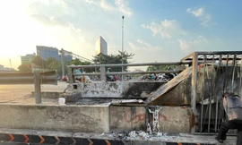 Cảnh báo mất an toàn điện do người dân đốt rác