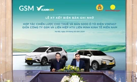 Liên hiệp Hợp tác xã tài xế taxi công nghệ lớn nhất Việt Nam mua, thuê 5.000 ô tô điện Vinfast từ GSM