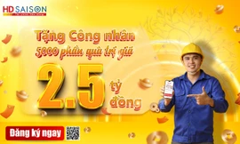 HD SAISON dành tặng 5.000 phần quà với tổng giá trị 2,5 tỷ đồng hỗ trợ công nhân cả nước đón Tết sum vầy