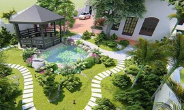Thiết kế sân vườn đẹp hiện đại phong cách, báo giá thi công trọn gói