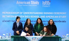 Trường Nguyễn Siêu và American Study kí kết hợp tác chiến lược