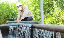 Người dân xã Quảng Châu, Quảng Bình phấn khởi ngày nước sạch được khơi nguồn