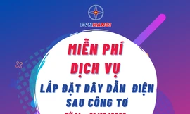 EVN HANOI: Miễn phí dịch vụ lắp đặt dây dẫn điện sau công tơ trong tháng tri ân khách hàng