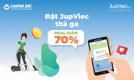 Đặt dịch vụ JupViec trên LienViet24h, giảm ngay 70%