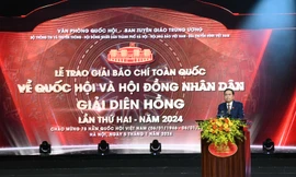 Lễ trao Giải báo chí toàn quốc về Quốc hội và Hội đồng Nhân dân lần thứ Hai (Giải Diên Hồng) 