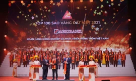 Agribank vinh dự đạt giải thưởng Sao Vàng đất Việt năm 2021