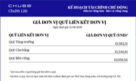Chubb Life cập nhật giá đơn vị Quỹ Liên kết Đơn vị - Sản phẩm Kế hoạch Tài chính Chủ động