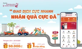 'Giao dịch cực nhanh – Nhận quà cực đã' cùng ứng dụng Agribank E-Mobile Banking