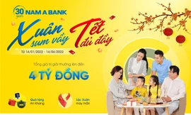 Giao dịch ngân hàng nhận lì xì tiền tỷ dịp Tết