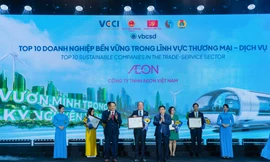AEON 2 năm liền vào top 3 doanh nghiệp bền vững ngành thương mại - dịch vụ