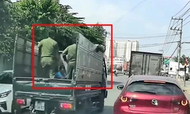 Công an Bình Dương lên tiếng về thông tin 'xe tải biển trắng chở lực lượng phía sau, chạy ưu tiên'