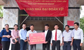 Trungnam Group xây trường học, nhà đại đoàn kết cho người nghèo ở Vĩnh Long 