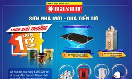 Sơn Nasun khuyến mãi cho khách hàng mua sơn nhà trên 1 tỷ đồng