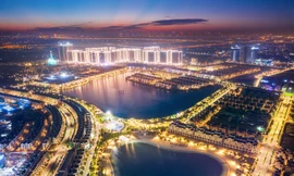 Vinhomes Ocean Park rực rỡ ánh đèn, thắp sáng bầu trời phía Đông thành phố