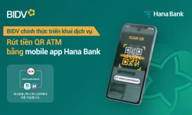 BIDV triển khai dịch vụ rút tiền QR cho khách hàng Hana Bank