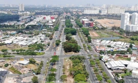 Nút giao thông Nguyễn Văn Linh - Nguyễn hữu Thọ chuẩn bị thi công hầm chui và vòng xoay