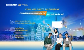 Chuyển tiền quốc tế Visa Direct - Chương trình ưu đãi đặc biệt từ Eximbank