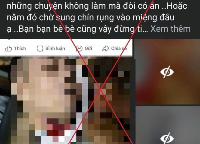 Chị P.T.T.N đăng tải hình ảnh bạo lực, rùng rợn để thu hút tương tác. 11.jpg