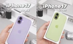 Hình ảnh thực tế được cho là hai màu sắc mới trên phiên bản iPhone 17
