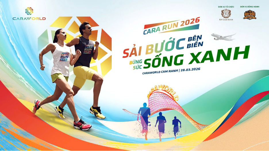Cara Run 2026 sẽ diễn ra tại Công viên biển CaraBeach (Bãi Dài, Cam Ranh).
