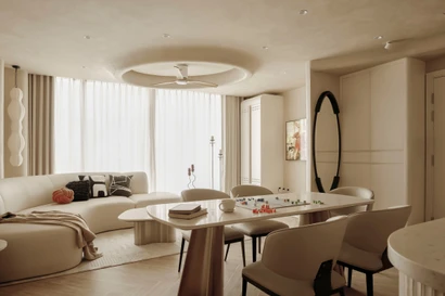 Tận dụng ánh sáng tự nhiên lan tỏa toàn bộ không gian của ngôi nhà hơn 120m2