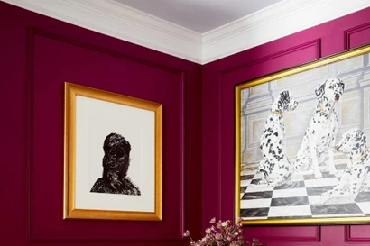 Magenta (hồng đậm) đem lại không khí tươi sáng nhưng hoài cổ, ngay khi chỉ sử dụng để viền hoặc làm một điểm nhấn nhỏ cũng tạo ra sự khác biệt lớn cho không gian. Ảnh Brie Williams