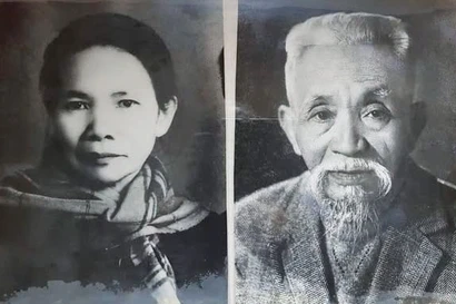 Tổng Bí thư Nguyễn Văn Linh và hai ông bà Nguyễn Thị Kỳ - Tôn Gia Chung. (Ảnh tư liệu gia đình Cảnh Hoàng)