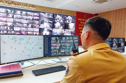 Đêm trắng tại 'bộ não' giao thông của Thủ đô