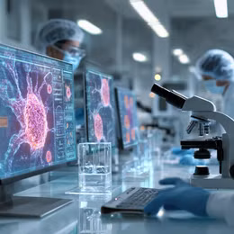 AI mở ra bước tiến mới trong phát hiện sớm ung thư. Ảnh: Midjourney