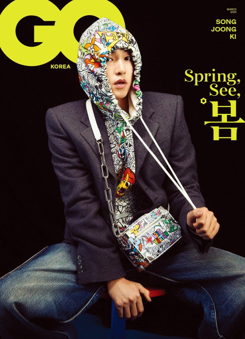Song Joong Ki là gương mặt trang bìa của GQ Korea số tháng 3/2023. Ảnh: GQ Korea.