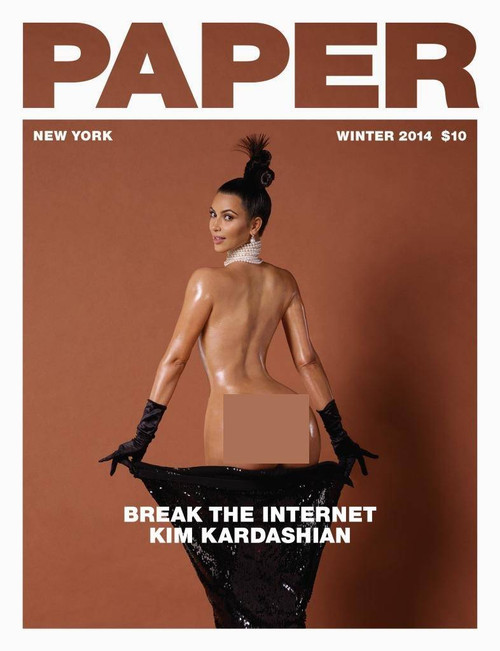 Bức ảnh khoe vòng 3 của Kim từng rúng động Hollywood vào năm 2014. Ảnh: Jean-Paul Goude. Bức ảnh khoe vòng 3 của Kim từng rúng động Hollywood vào năm 2014. Ảnh: Jean-Paul Goude.