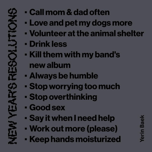 Mục tiêu năm mới của Baek Yerin. Ảnh: IG. Mục tiêu năm mới của Baek Yerin. Ảnh: IG.