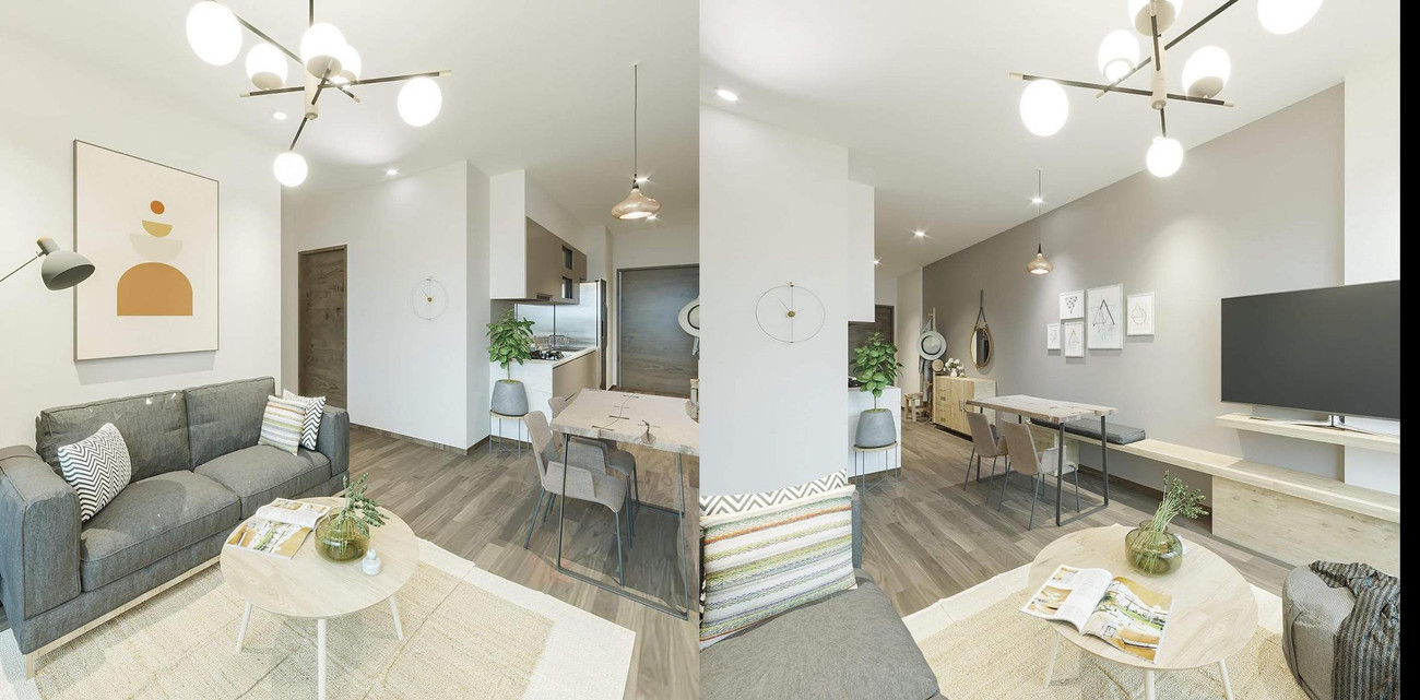 Trong hình là phòng khách và sang trọng mà tinh tế. Khu vực bếp thông với phòng khách, tạo sự tiện nghi cho gia chủ. Các chi tiết trong căn hộ đều toát lên sự trang nhã, nhẹ nhàng. Điểm nhấn trong căn hộ mới của Mai Ngọc là những chi tiết tủ đồ bằng gỗ sồi, tạo sự thân thiện với môi trường mà không làm mất đi vẻ sang trọng của không gian. Sau khi đăng tải trên trang cá nhân, hình ảnh căn hộ mới của Mai Ngọc nhanh chóng gây "sốt" trên các diễn đàn thiết kế nội thất. Thậm chí nhiều fans khen ngợi đây là hình mẫu căn hộ hướng đến sự trang nhã mà mọi người có thể tham khảo.