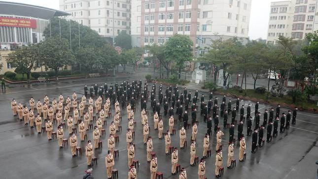 Hình ảnh lễ khai mạc ngày hội Chủ nhật Đỏ lần thứ XIV - năm 2022 tại Học viện Cảnh sát Nhân dân qua flycam.