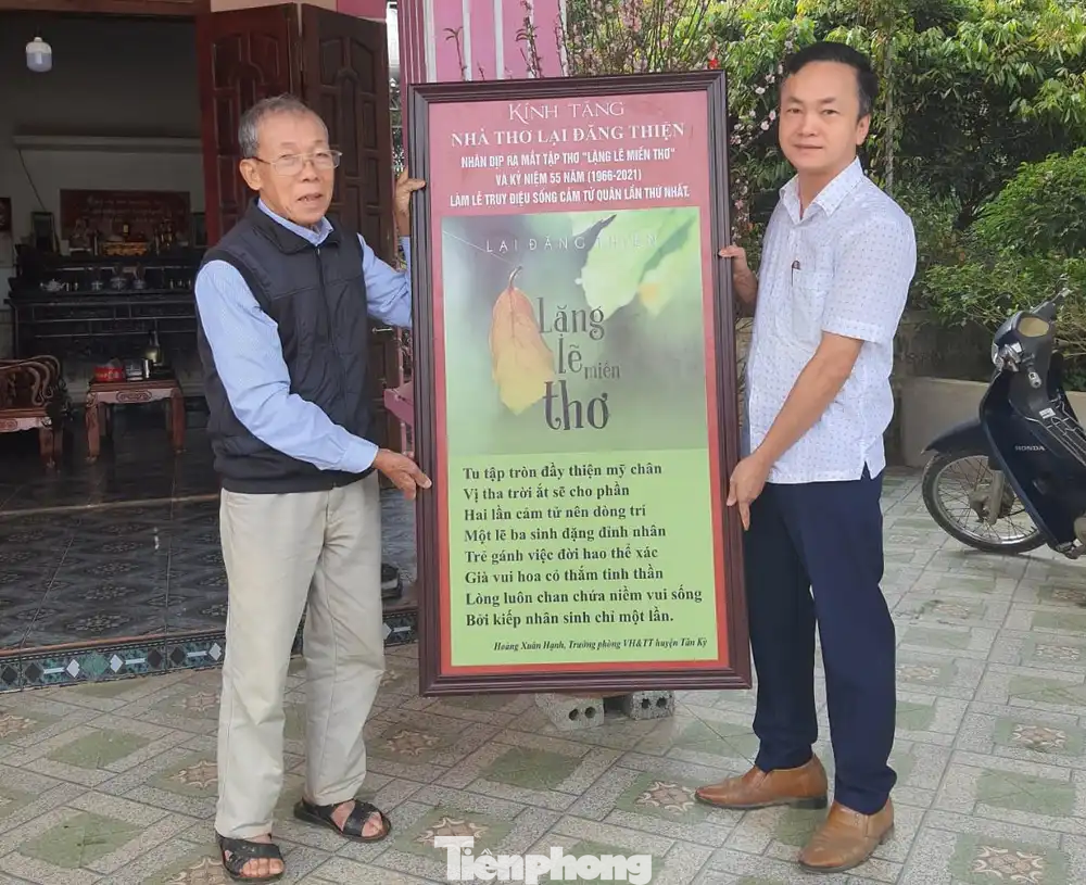 Sau chiến tranh, ông Thiện về quê làm nghề y cứu người và sáng tác thơ