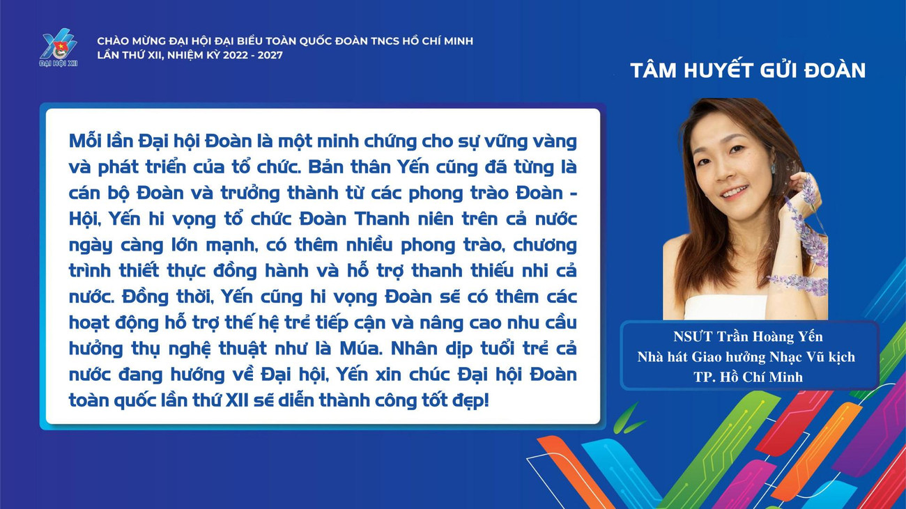 NSƯT Trần Hoàng Yến - Nhà hát Giao hưởng Nhạc Vũ kịch TP. HCM.