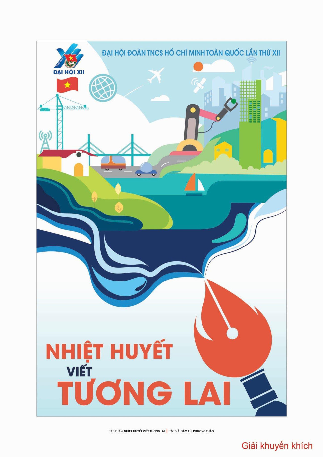 Tác phẩm: Nhiệt huyết viết tương lai của tác giả Đàm Thị Phương Thảo.