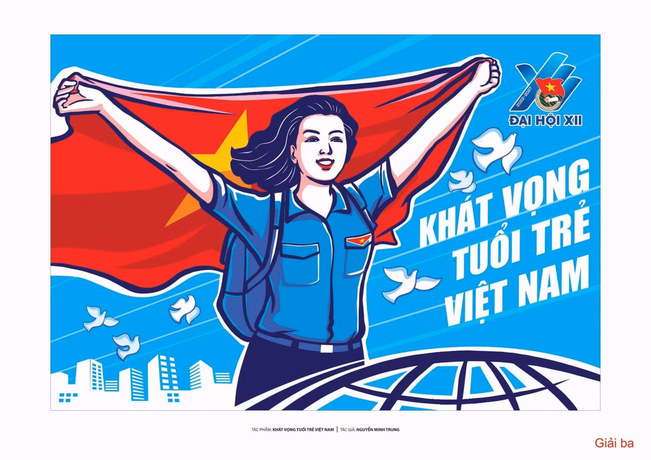 Tác phẩm: Khát vọng Tuổi trẻ Việt Nam của tác giả Nguyễn Minh Trung.