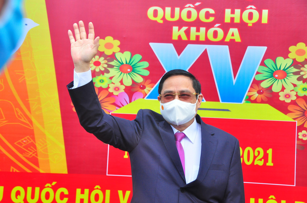 Sáng 23/5, Thủ tướng Chính phủ Phạm Minh Chính đã tham dự lễ khai mạc bầu cử Quốc hội khóa XV và HĐND các cấp nhiệm kỳ 2021 - 2026 và thực hiện quyền bầu cử tại tổ bầu cử số 18, phường Cái Khế, quận Ninh Kiều, TP Cần Thơ. Hòa Hội