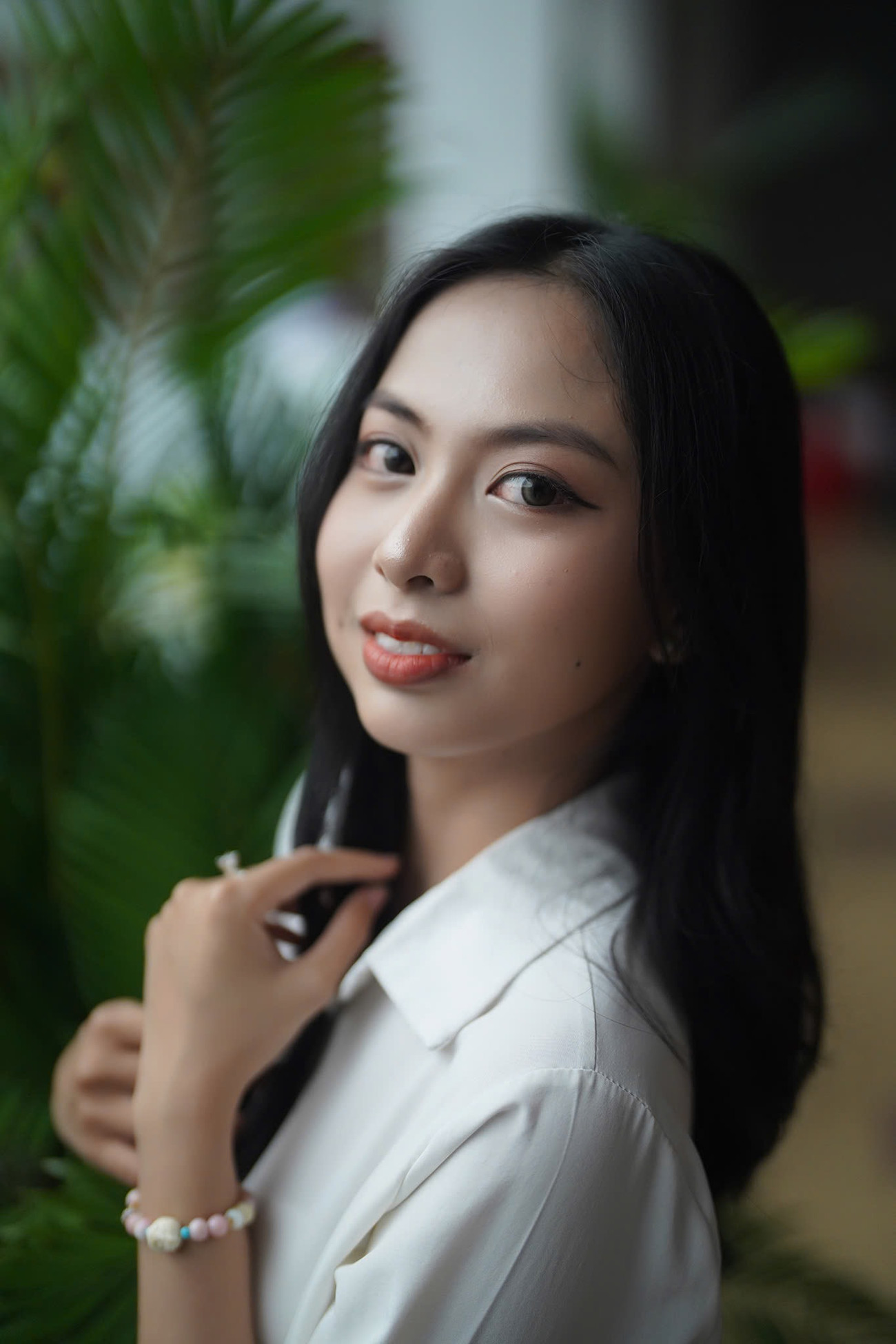 Thúy Vi đặt mục tiêu giành vương miện Hoa hậu Việt Nam 2024. Ảnh: Phạm Nguyễn.