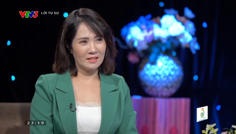 Nguyệt Hằng trong chương trình Lời tự sự. Ảnh: CMH. Nguyệt Hằng trong chương trình Lời tự sự. Ảnh: CMH.