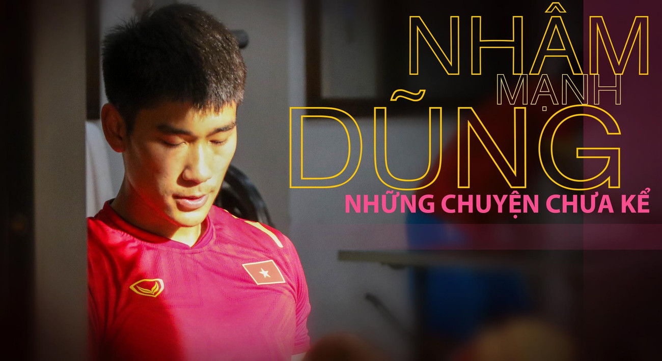 Nhâm Mạnh Dũng tập luyện trong màu áo U23 Việt Nam. (Ảnh: VFF) Nhâm Mạnh Dũng tập luyện trong màu áo U23 Việt Nam. (Ảnh: VFF)