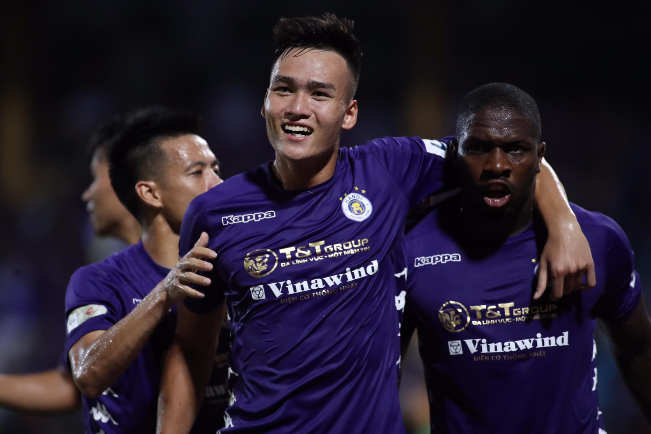 Việt Anh trong màu áo CLB Hà Nội. (Ảnh: Trí Công)