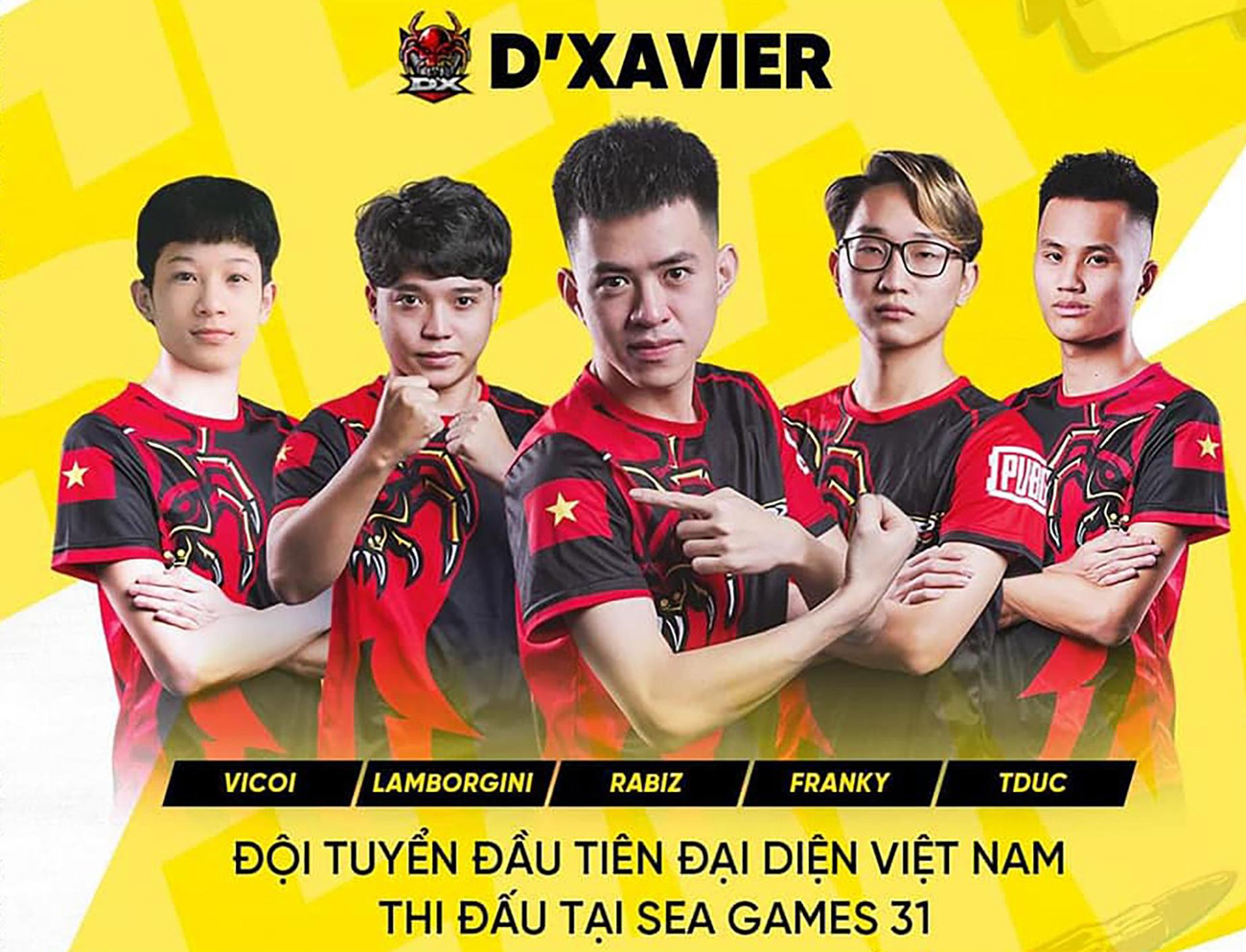 Thành Rabiz và team D'Xavier. (Ảnh: Facebook ĐDT) Thành Rabiz và team D'Xavier. (Ảnh: Facebook ĐDT)