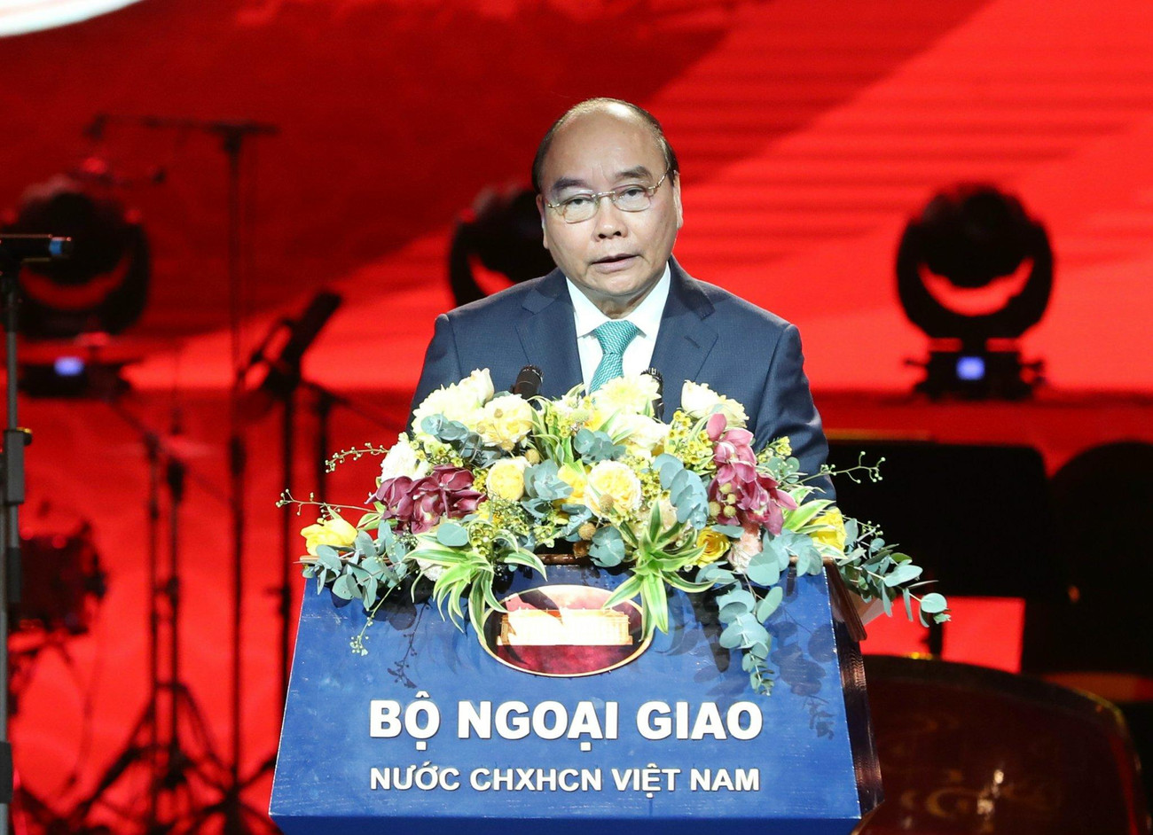 Chủ tịch nước Nguyễn Xuân Phúc phát biểu tại chương trình. (Ảnh: Như Ý) Chủ tịch nước Nguyễn Xuân Phúc phát biểu tại chương trình. (Ảnh: Như Ý)