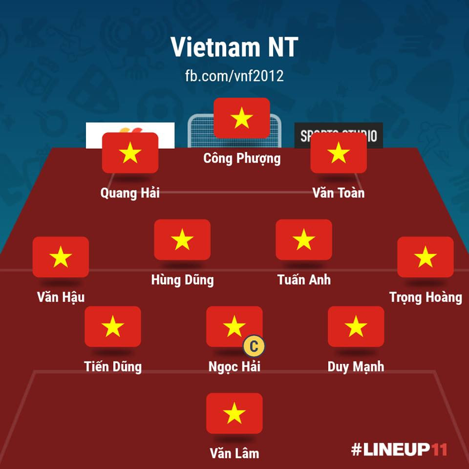 Đội hình xuất phát của tuyển Việt Nam. Ảnh: Vietnam Football Quang Hải lập công, Việt Nam đánh bại Malaysia ảnh 8